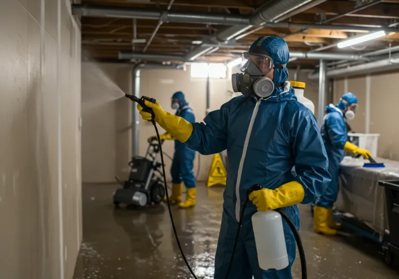 Basement Sanitization and Antimicrobial Treatment process in Shafter, CA